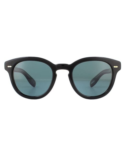 Oliver Peoples Brown Round Polarized Sunglasses