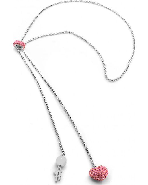 Folli Follie White 3N1F024P Ladies Necklace Sterling