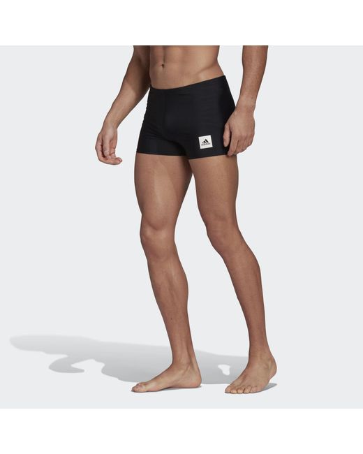 Adidas Originals Black Solid Swim Boxers for men