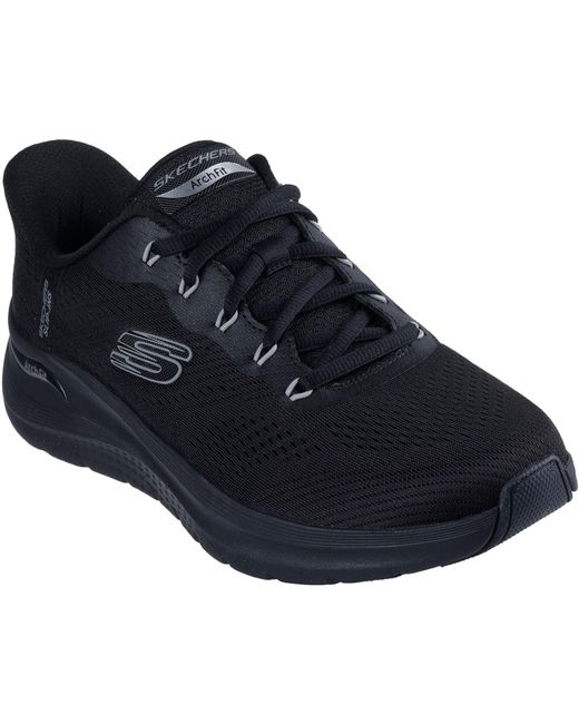 Skechers Blue Arch Fit 2.0 Lestur Textile Trainers for men