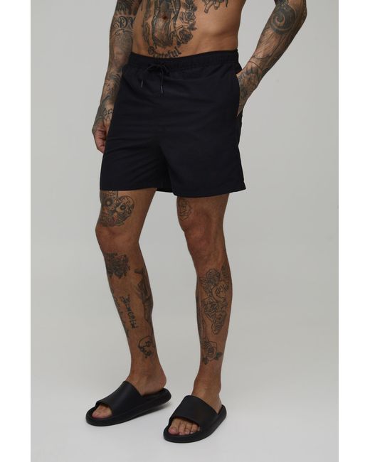 BoohooMAN Black Tall Short Length Swim for men
