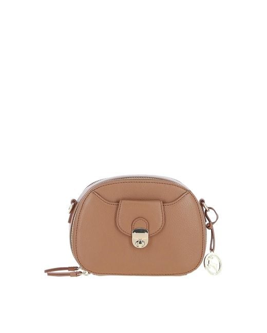 Ashwood Leather Brown Real Compact Crossbody Bag With Adjustable Strap