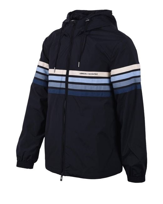 ARMANI EXCHANGE Blue Armarni Jacket Deep Cotton for men