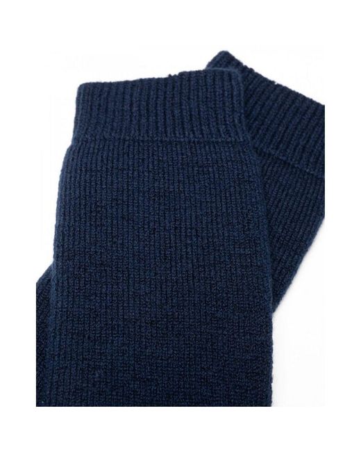 Barbour Blue Wellington Calf Length Socks for men