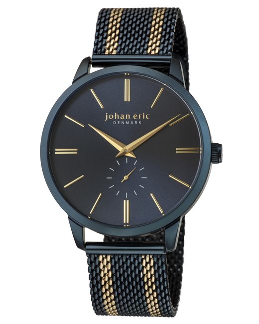 Johan Eric Black Kolding, Stainless Steel Watch With Mesh for men
