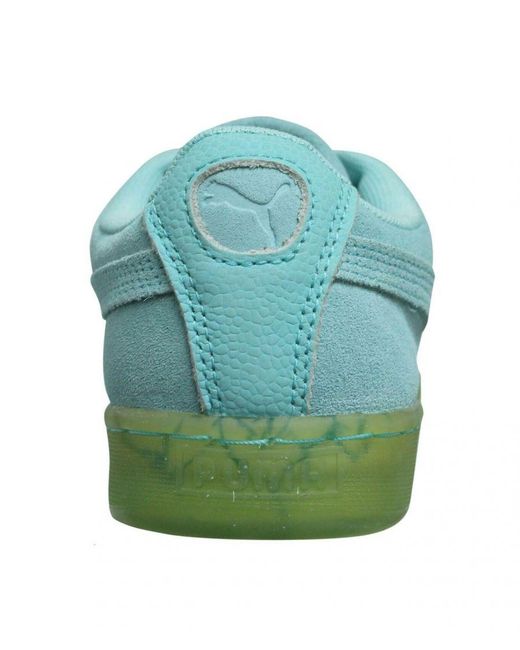 PUMA Green Suede Classic Easter Fm Aruba Low Lace Up Trainers 362556 01 Leather for men