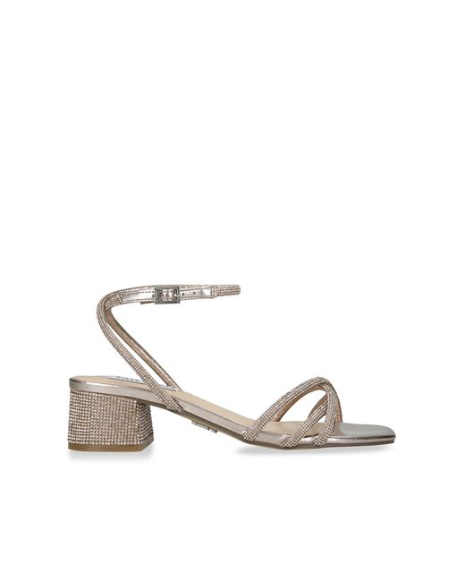 Steve Madden White Cerena Sandals Fabric