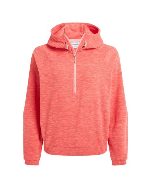 Craghoppers Pink Ladies Esk Half Zip Fleece Top Reef)