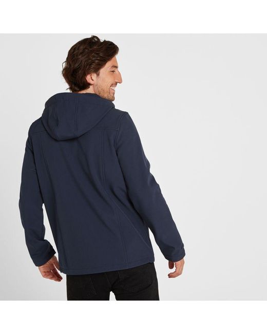 TOG24 Blue Feizor Softshell Hooded Jacket for men
