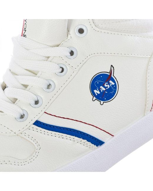NASA White Csk6-M High Style Lace-Up Sports Shoes