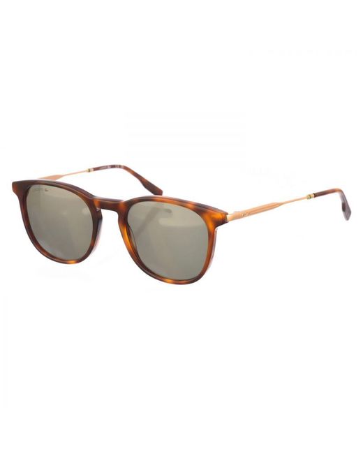Lacoste Metallic Acetate And Metal Sunglasses With Oval Shape L994S