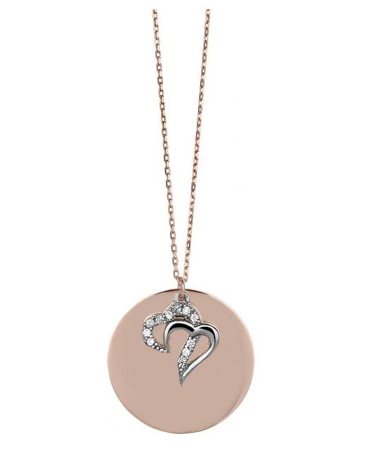 Orphelia Metallic 925 Sterling Chain With Pendant