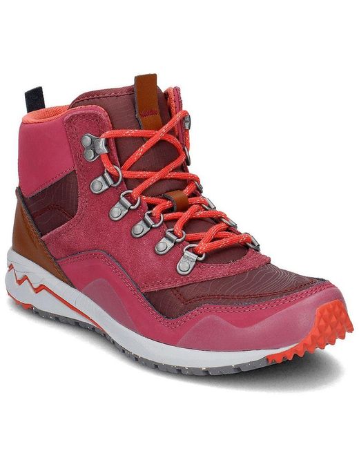 Merrell Red Stowe Mid Boots Leather