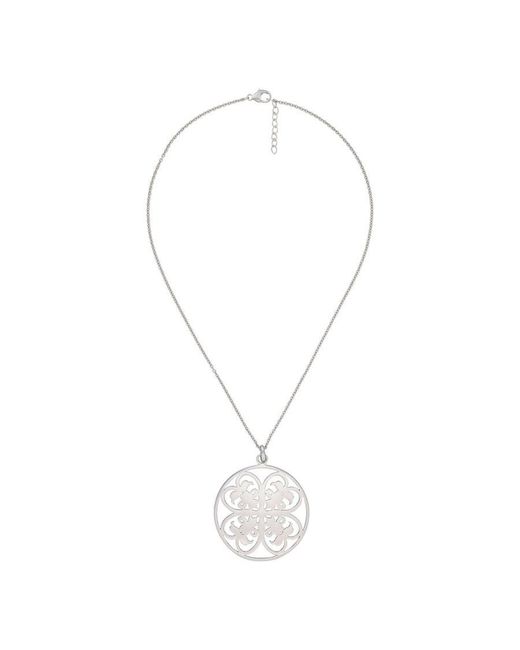 Orphelia Metallic 925 Sterling Chain With Pendant