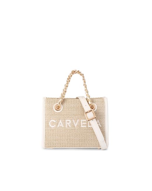 Carvela Kurt Geiger Natural Sorrento Mirco Raffia Bag