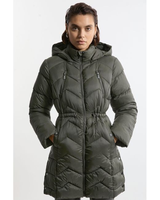 Karen Millen Green Lightweight Packable Coat
