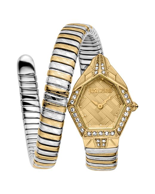 Just Cavalli Metallic Jc1L303M0055 Ornato Snake Analog Watch For
