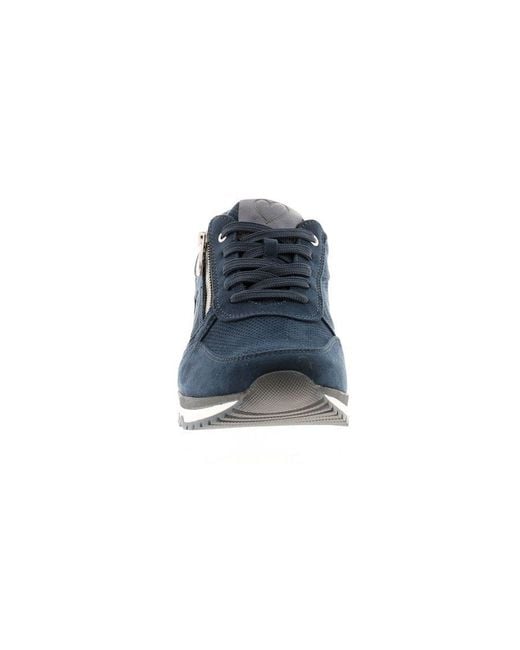 Marco Tozzi Blue Side Zip Trainers