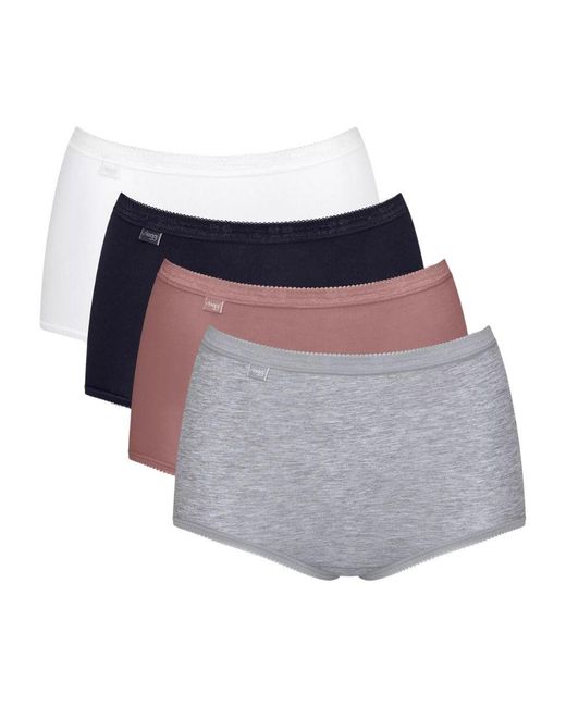 Sloggi Gray Basic+ Maxi Briefs 4 Pack