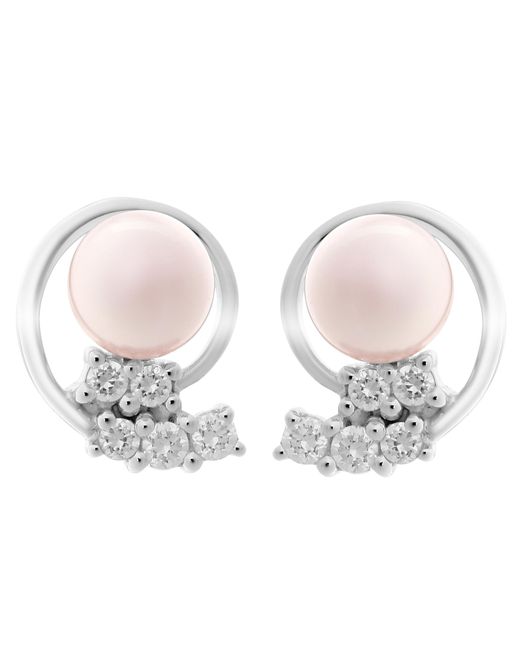 Orphelia Metallic 'Alanna' 925 Sterling Stud Earrings