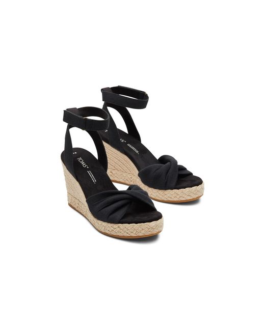 TOMS Black Marisela Sandal Ladies Summer