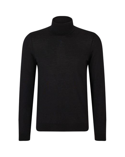 Boss Black Turtle Neck Long Sleeve Sweater for men