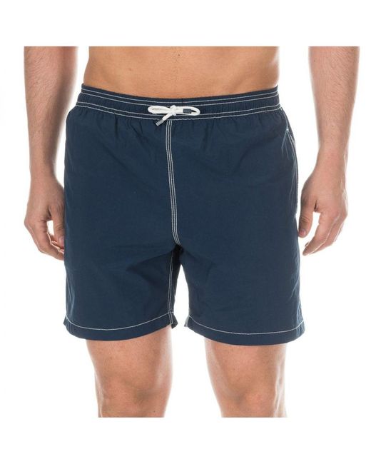 Hackett Blue Bermuda Swimsuit With Mesh Interior Lining Hm800617 for men