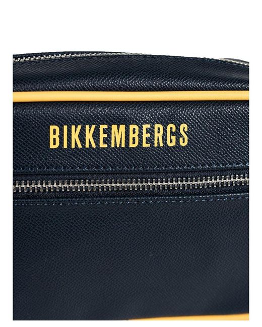 Bikkembergs Niertas New Tape Logo Mannen Geel in het Blue voor heren
