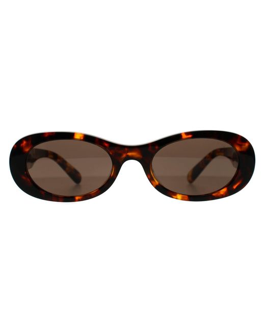 Miu Miu Brown Oval Havana Dark Mu06Zs