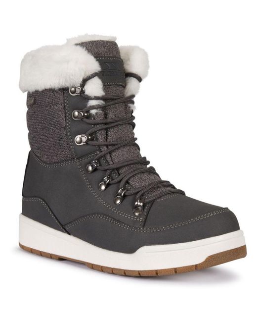 Trespass Black Raegan Waterproof Breathable Winter Boots