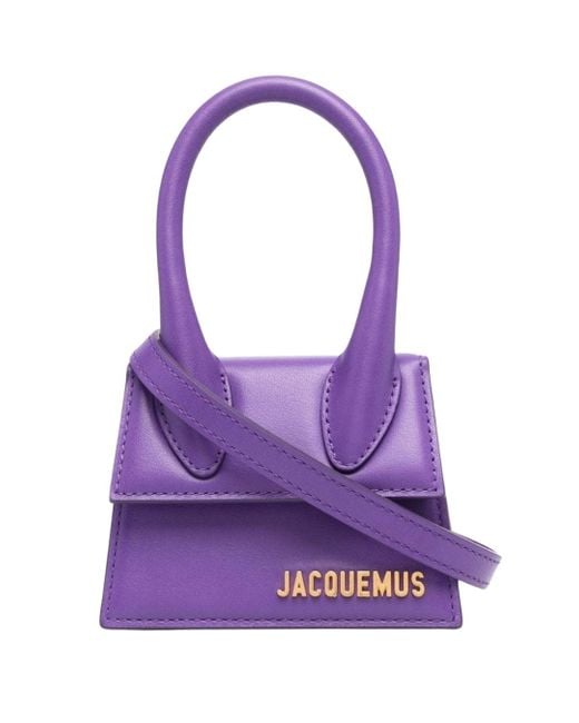 Jacquemus Purple Le Chiquito Mini Bag Leather