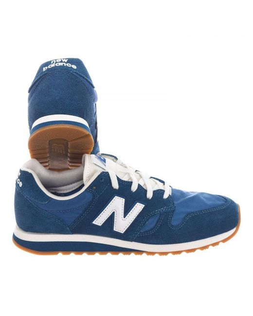 New Balance Blue Mid-Top Lace-Up Sneakers for men