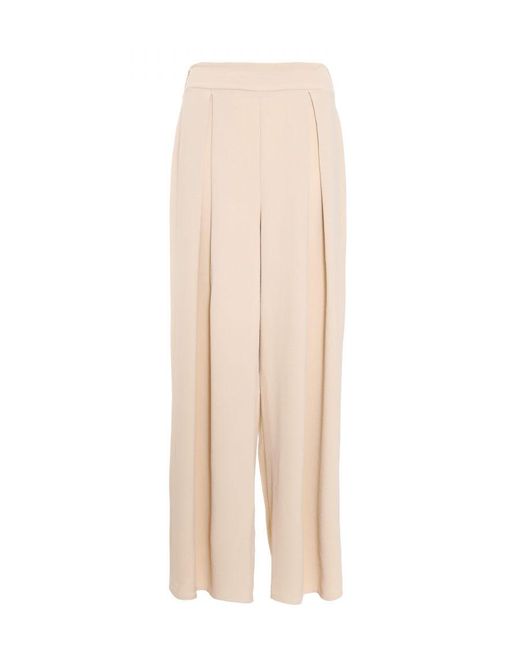 Quiz Natural Textured Palazzo Trousers
