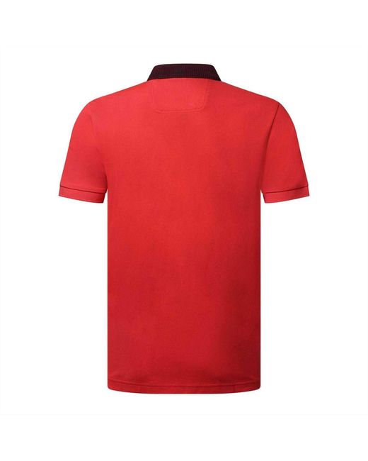 Boss Red Paule Ribbed Logo Slim Polo Shirt for men