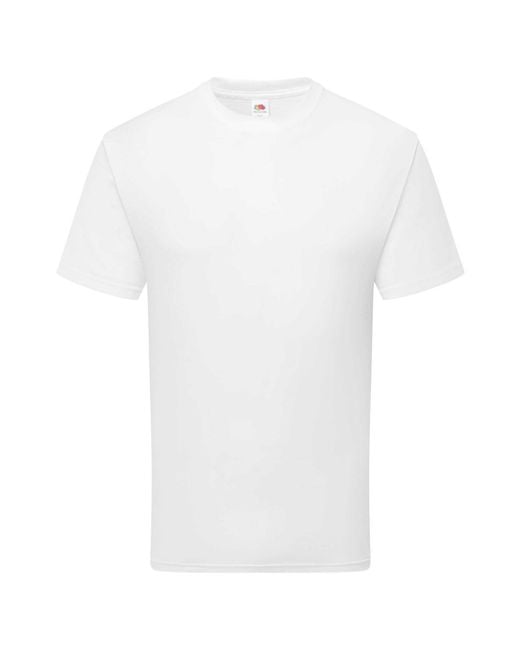 Fruit Of The Loom White Adult Pure Cotton T-Shirt