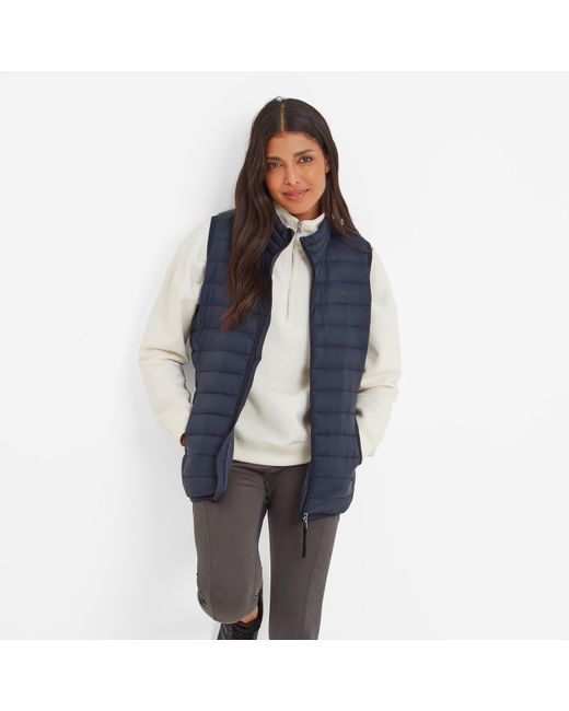 TOG24 Blue Gibson Insulated Padded Gilet Dark