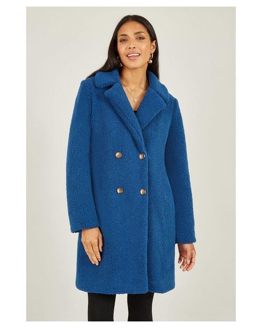 Yumi' Blue Teddy Bear Coat