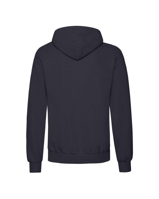 Fruit Of The Loom Blue Adults Classic Hooded Sweatshirt (Deep)