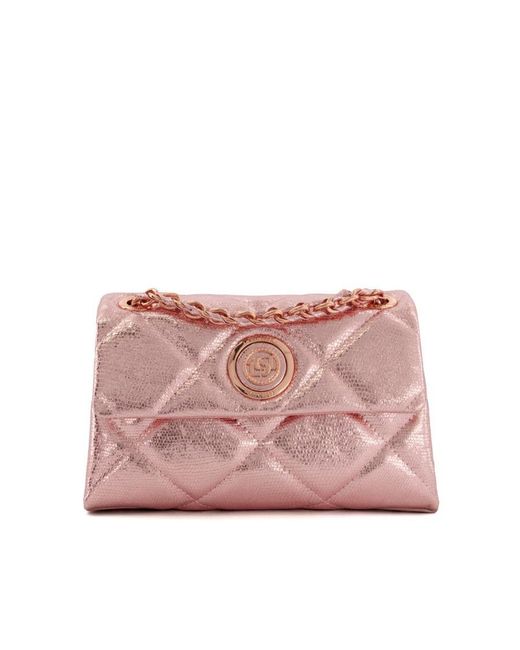 Dune Pink Accessories Duchess S - Small Quilted Leather Bag Leather