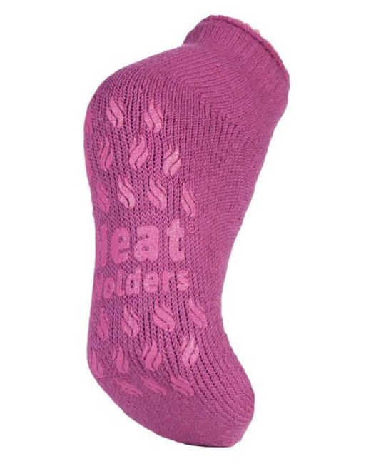 Heat Holders Purple Ladies 2.3 Tog Thermal Low Cut Ankle Slipper Socks