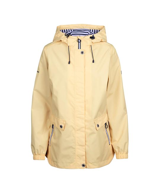 Trespass Yellow Ladies Flourish Waterproof Jacket (Pale Maize)