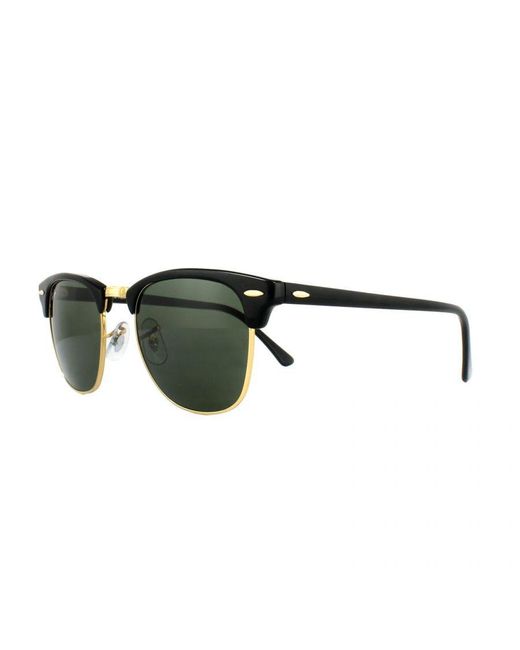 Ray-Ban Green Sunglasses Clubmaster 3016 W0365 G-15 Large 51Mm