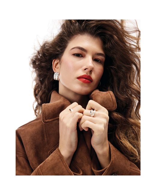 River Island Brown Bomber Jacket Faux Suede Dropped Pu