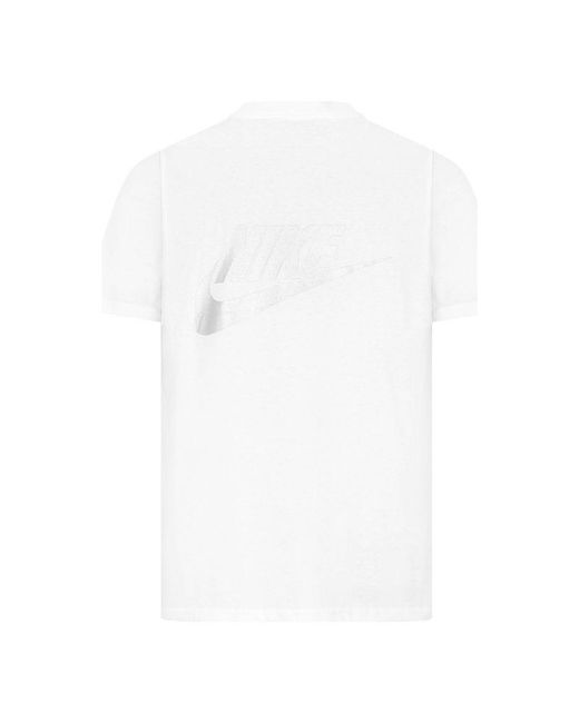 Nike White Sportswear Standard Issue T-Shirt Cotton for men
