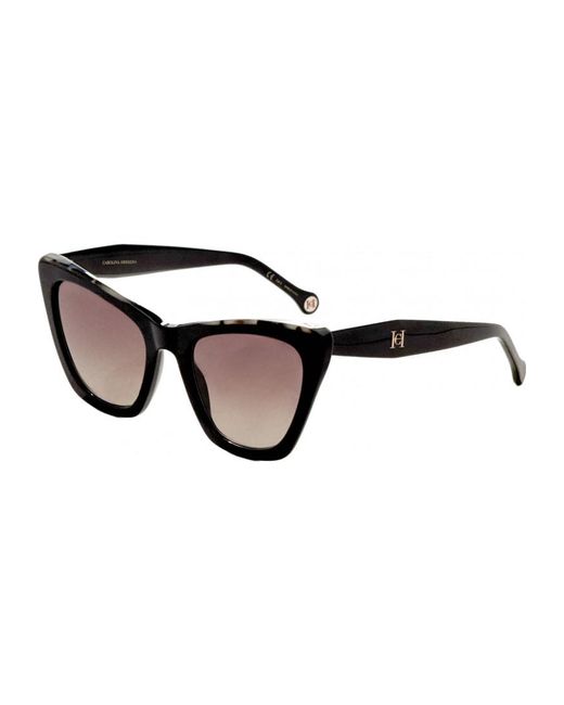 Carolina Herrera Black Her0129S-0Wr7-Ha Her0129S 0Wr7 55 Ha Sunglasses