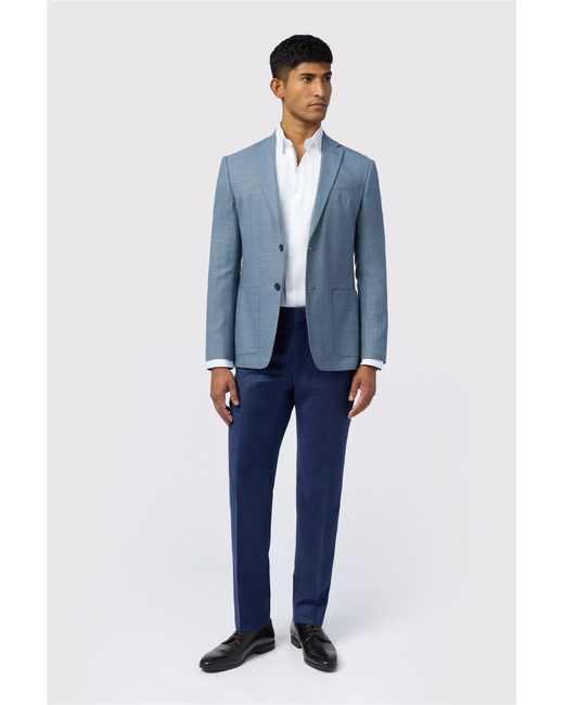 Ted Baker Blue Single Breasted Two Button Slim Fit Suit Jacket for men