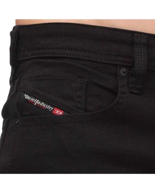DIESEL Men's Larkee Straight Jeans In Denim in het Black voor heren