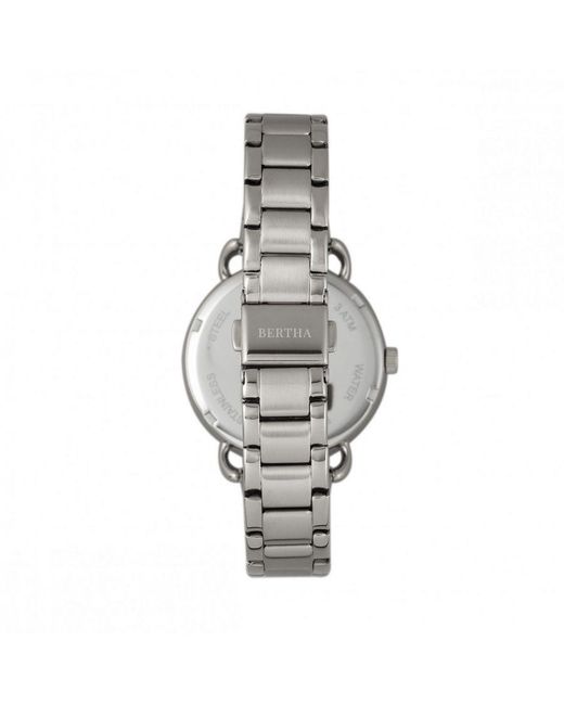 Bertha Metallic Gwen Bracelet Watch W/Day/Date