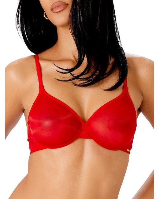 Gossard Red Glossies Sheer Plunge Bra