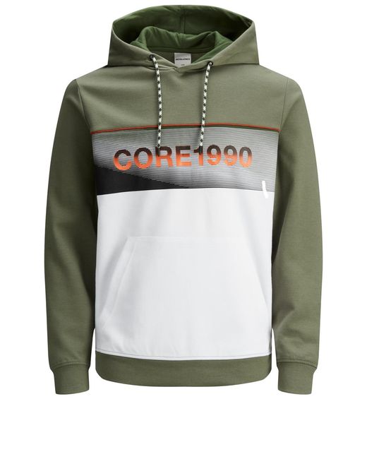 Jack & Jones Green And Hoodie for men